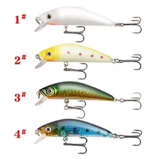 1 UNI Iscas Artificial Minnow De Pesca Com Anzol 8g 7,6cm Fundo
