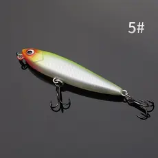 1 UNI Iscas Artificial Popper De Pesca Com Anzol Superfície 5.5cm 3.1g