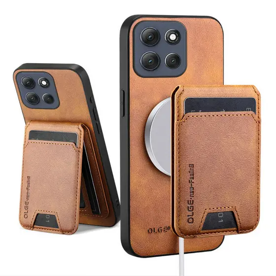 carteira magsafe Adequado para Motorola g06 Capa de telefone Moto G86 Power Business Couro Motorola Capa traseira com tu