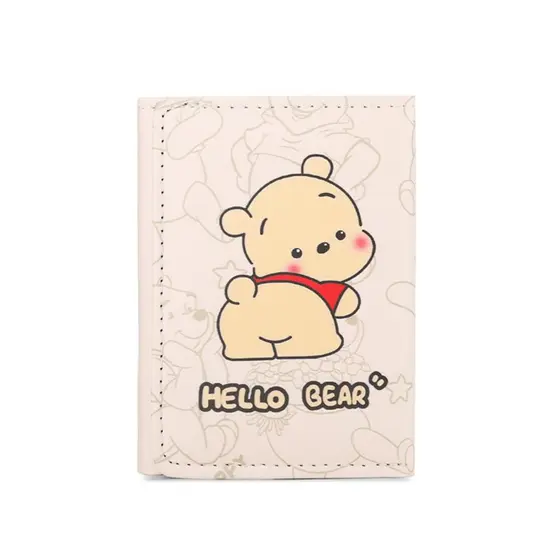 carteira carteira feminina pequena Pacha cão Tri-Fold carteira feminina nicho único bonito dos desenhos animados pequena