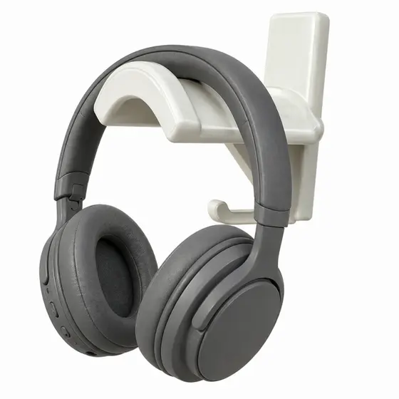 Suporte De Parede para Fone Headset Headphone Gamer Com Gancho Para Cabo