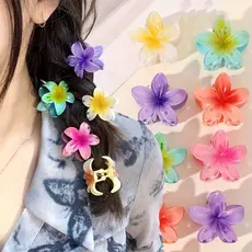 Kit Grampos Presilhas De Flor Para Cabelo 4cm Feminina Degradê Praia Férias