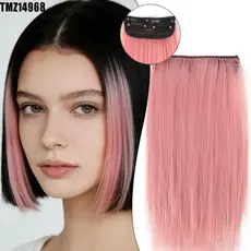 TMZ14968 Peças De Peruca Tingidas Penduradas Na Orelha , Estilo Oportuna , Extensão De Cabelo Escondida Com Clipe De 8 P