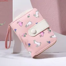 Bolsa De Coelho JUNYUE , Linda Carteira Dobrável Curto , Porta-Cartões Com Slot Para Vários De Couro PU