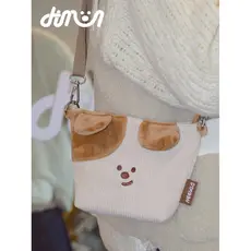 DTMOON bolsa de armazenamento para celular, bolsa mensageiro fofa de pelúcia, mudança pequena, nova bolsa de ombro femin