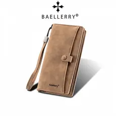 Novo estilo carteira masculina estilo longo europeu americano Retro grande capacidade saco de embreagem High-End sentido