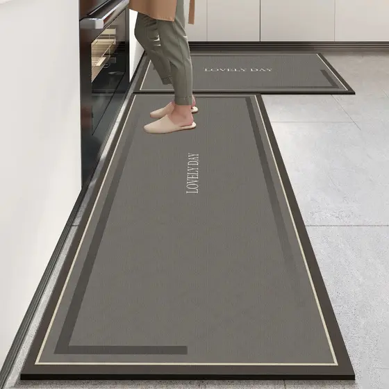 2 PCS Tapetes de Cozinha - Super Absorvente Secagem Rápida Fácil de Lavar e Antiderrapante