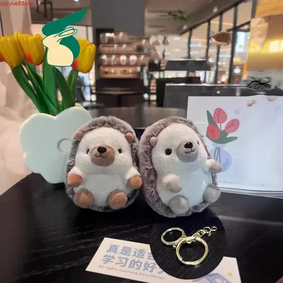 Pingente JUNYUE Little Hedgehog , Boneca De Pelúcia Chaveiro Pequeno Ouriço , Mini