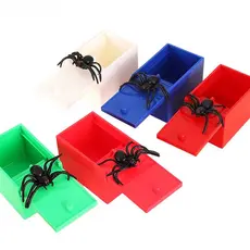 1pc Brinquedo de Aranha Caixa de Terror O Brinquedo Escondido Na Caixa Irá Reaparecer IF7I