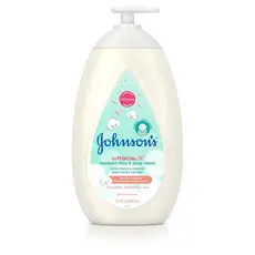 Loção para Rosto e Corpo Johnsons CottonTouch para Bebês, Hidratação Hipoalergênica para a do Bebê, Feita com Algod