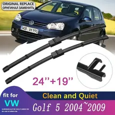 Lâmina De Limpador De Para-Brisa De Carro , Volkswagen VW Golf 5 MK5 V Coelho 1K GTI 2004 ~ 2009 , Limpadores Dianteiro