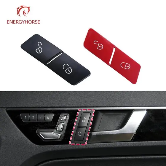 Para Mercedes W204 W207 W212 Interruptor De Fechadura Da Porta Dianteira Do Carro Botão Capa Substituição Benz Ce GLK Cl