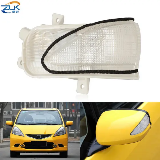ZUK Espelho Lateral Lâmpada De Sinal Volta Para HONDA FIT JAZZ 2009-2014 INSIGHT 13-14 Retrovisor Asa Indicador Pisca Lu