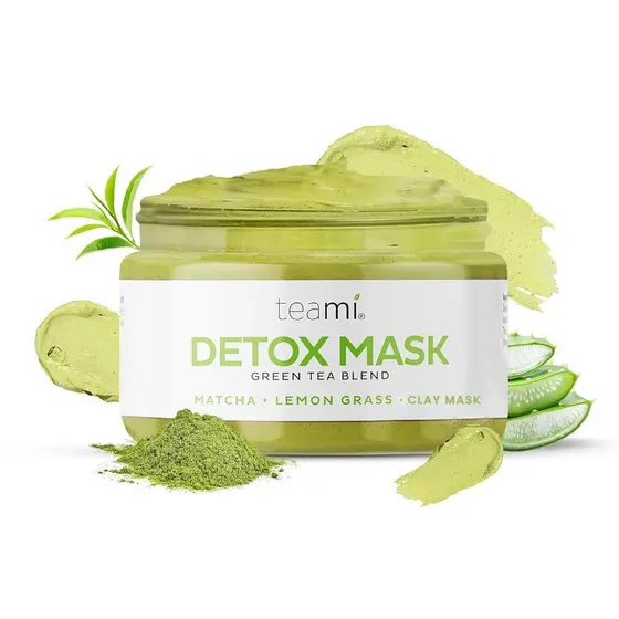 Máscara Facial Teami para Hidratação, Máscara em Bastão Alternativa para Hidratação e Purificação, Máscara de Chá Verde