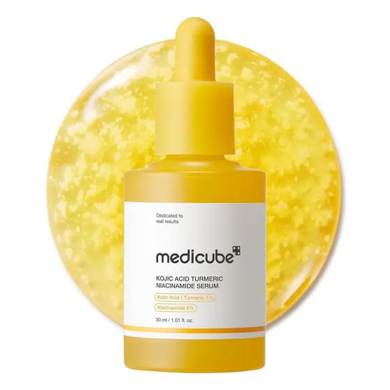 Cápsula de Sérum Medicube Kojic Acid e Cúrcuma para Clareamento e Equilíbrio para com Problemas | Soro Facial Ilumi