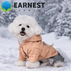 EARNEST Roupas Para Cães De Quatro Patas , Moletom Com Capuz Macio E Quente , Chapéu , Jaqueta De Algodão Confortável Es