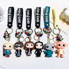 Chaveiro Harry Potter Ron Hermione Voldemort Malfoy Snape Dobby Action Figure Brinquedos Figura De Ação