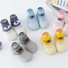 Primavera Verão Meias De Bebê De Sola Macia Crianças Meia De Chão Recém-Nascido Da Criança Antiderrapante Sapatos Menino
