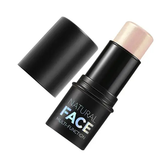 Bastão Iluminador GlowStick para Maquiagem Facial, Iluminador Radiante de Longa Duração e Bastão de Modelagem, Fácil de