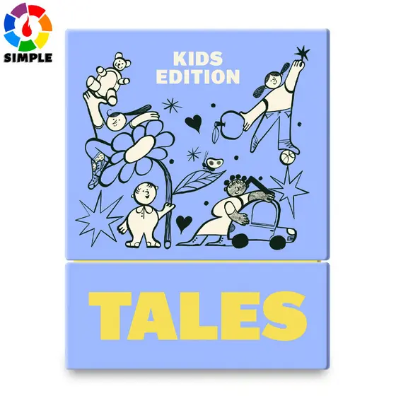 TALES 150 Conversation Cards, Kids Edition, Fun Family Games for Kids, Perfect for Dinners