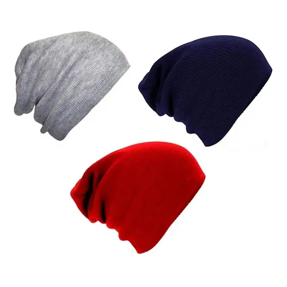 Kit 3 Touca Gorro Estilo Beanie T01 Original Vcstilo