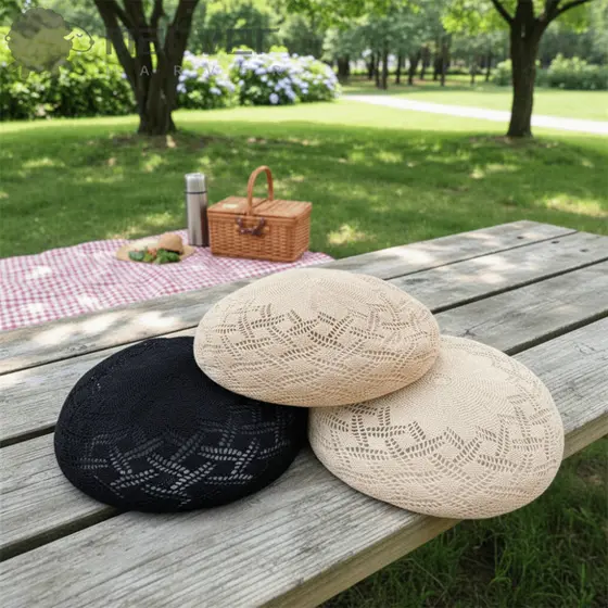 Boné De Boina MARVER , Gorros Respiráveis Sólidos , Chapéu De Pintor Oco Moderno Ao Ar Livre