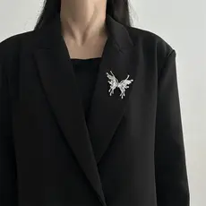 Nova Borboleta Borla metal high-end Broche Feminino Novo Design Terno Corsage Acessórios De Alta Qualidade XZ414