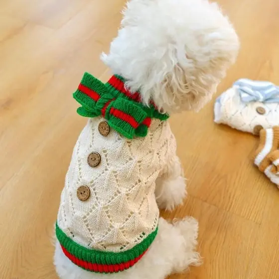 Suéteres para Gatos e Cães, Malhas Clássicas, Gola Alta, Roupas Quentes de Inverno para Filhotes, Suéteres Fofos com Gra