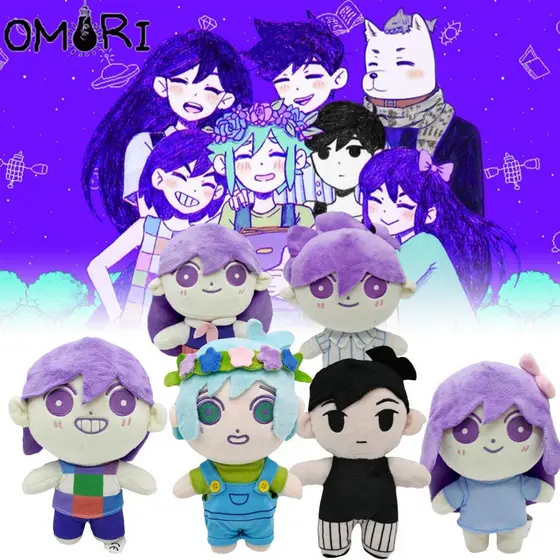 Boneca De Pelúcia Omori Brinquedos Basil Sunny Game Anime Figura Plushies Boneco Kawaii