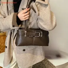[baipestoner] Bolsa De Ombro Feminina Retrô Versátil De Alta Qualidade , Para Axilas Fashion De Grande Capacidade Menina