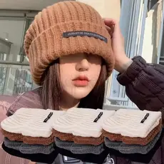Chapéus Unissex De Malha De Inverno – De Fio De Lã Causais Streetwear Boné Fashion Skullcap Gorros Quentes De Poliéster