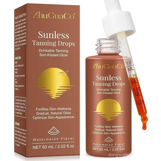 Gotas de Bronzeamento Sem Sol para Beber, Gotas Líquidas de Bronzeamento Sem Sol - Gotas Tan Theory para Beber, Bronzead