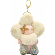 Chaveiro de Pelúcia de Girassol para Mochilas, Pingente de Flor Fofo para Bolsas e Carteiras