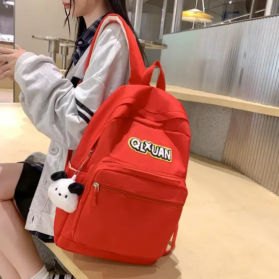 Mochila unissex de nylon, grande capacidade, estilo versátil, perfeita para o dia a dia e viagens