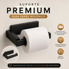 Suporte Premium para Papel HIGIÊNICO | Instalação sem Furos