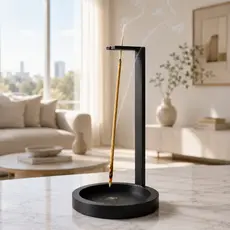 Porta Incenso Decorativo Moderno Minimalista Aromaterapia para Casa Sala Quarto Escritório Enfeite Zen Presente de Mesa