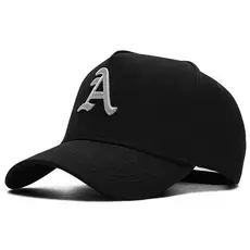 Boné de beisebol masculino de verão com bordado da letra A, boné snapback de algodão ajustável, boné hip hop, bonés espo