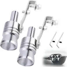 Apito Turbo para Tubo de Escape 2 Peças, Apito de Escape Turbo para Carro Aorplim, Tamanho XL, Liga de Alumínio, Apito U