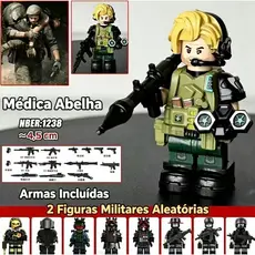 Mini Weilong Lingxiao Delta Force Soldado, Blocos de Construção Militares, Acessórios Substituíveis, Articulações Flex