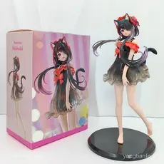 21cm Data Uma Figura De Anime Ao Vivo Tokisaki Kurumi Pijamas Pesadelo PVC Figuras De Ação Modelo Coleção Decoração Desk