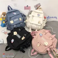 Mini mochila feminina estilo coreano, mochila multifuncional, mochila escolar feminina