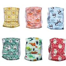 Calças Fisiológicas Estampadas Masculinas Cachorro Impermeáveis Roupa Íntima Respirável Fralda Lavável Para Animais De E