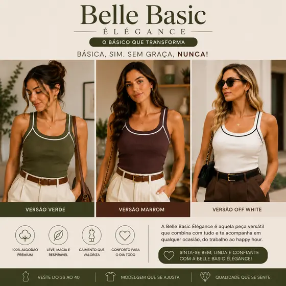 Blusa Alcinha Canelada Feminina Alcinha Regata Básica Premium Casual Confortável Moda Verão