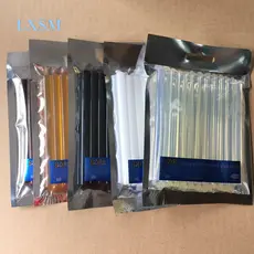 12 Peças x Cola De Queratina Para Extensão De Cabelo Em # Preto Dourado Marrom Ou Branco