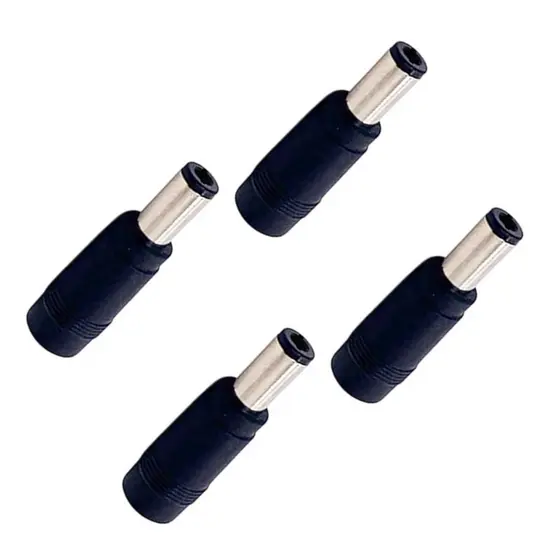 MR 4 Peças Conectores Adaptadores De Energia De Corrente Contínua DC5 5X2 1 Fêmea Para DC6 5X3 0Mm Macho Barris Converso