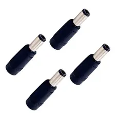 MR 4 Peças Conectores Adaptadores De Energia De Corrente Contínua DC5 5X2 1 Fêmea Para DC6 5X3 0Mm Macho Barris Converso
