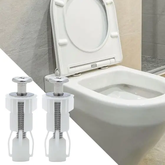 Parafusos De Assento De Vaso Sanitário , Conjunto De hardware Para Reparo De Banheiro , 2 Peças , Suporte De Aperto Mont