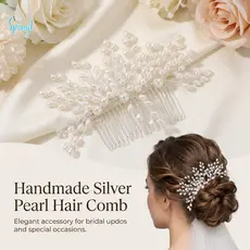 Pente De Cabelo De Pérola Elegante-Design Clássico Para Fotografia De Casamento Hanfu