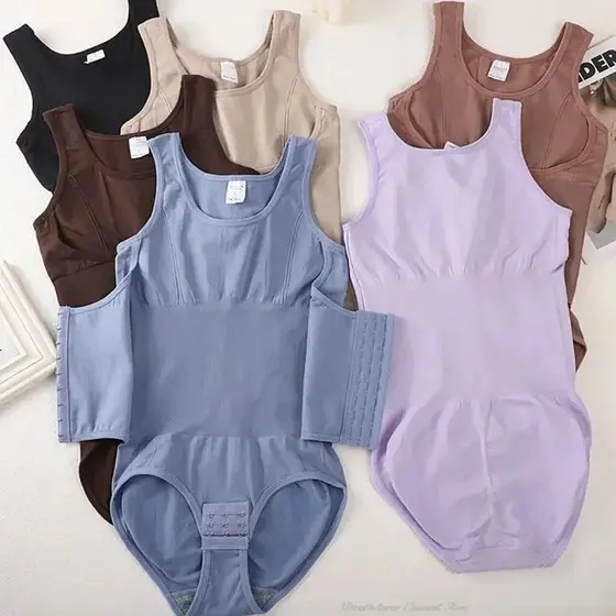2025 Novo Bodysuit Shapewear Com Cinto De Zíper Feminino Controle De Barriga Fajas Corpo Shaper Cintura Trainer Emagreci