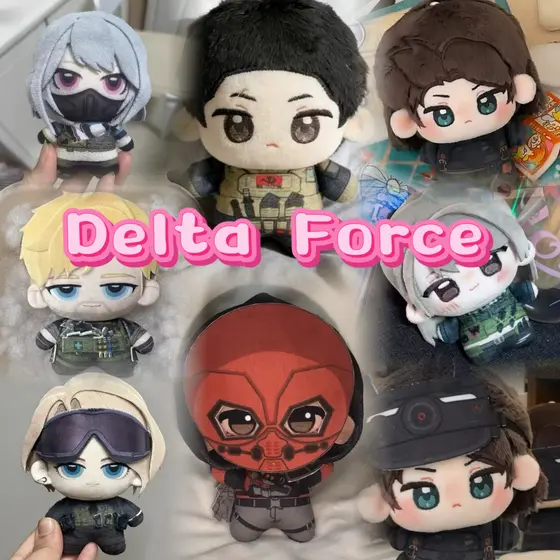 Jogo Delta Força Boneca De Pelúcia Bonito Wang Yuhao Hackclaw Nomeless Roy smee Brinquedo Chaveiro Plushies Para Criança